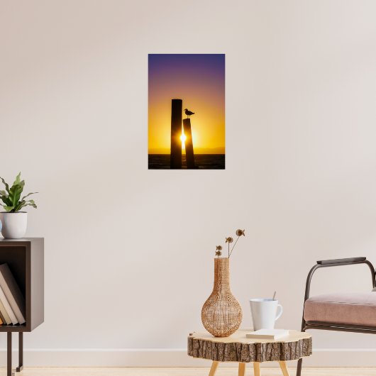 Eenzaamheid bij schemering poster (Woonkamer 3)