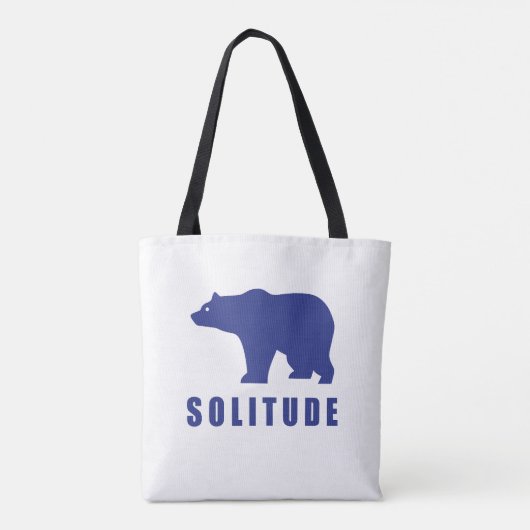 eenzaamheid Canvas tassen (Achterkant)