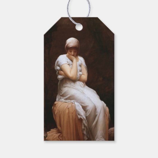 Eenzaamheid (door Frederic Leighton) Cadeaulabel (Voorkant)