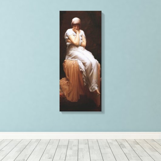 Eenzaamheid (door Frederic Leighton) Canvas Afdruk (Insitu (Houten vloer))