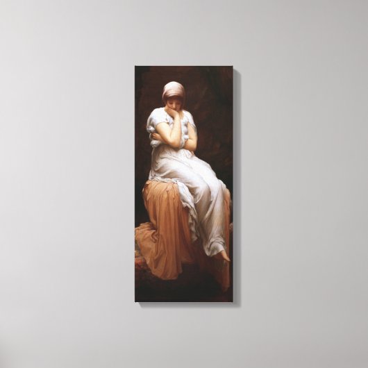 Eenzaamheid (door Frederic Leighton) Canvas Afdruk (Voorkant)