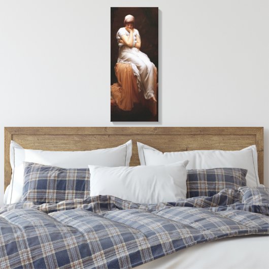 Eenzaamheid (door Frederic Leighton) Canvas Afdruk (Insitu (Slaapkamer))