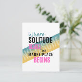 Eenzaamheid en menigten Introvert Nietzsche quote Briefkaart (Staand voorkant)