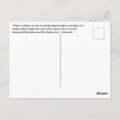 Eenzaamheid en menigten Introvert Nietzsche quote Briefkaart (Achterkant)
