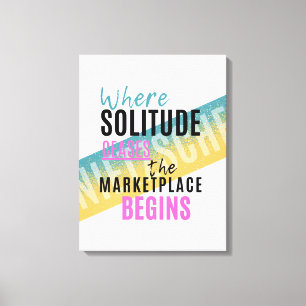 Eenzaamheid en menigten Introvert Nietzsche quote Canvas Afdruk