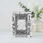 Eenzaamheid is een deugd citaat van Nietzsche Briefkaart (Staand voorkant)