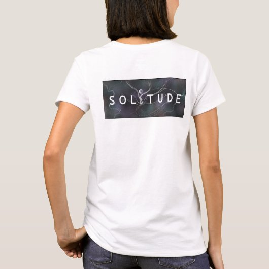 EENZAAMHEID | Melancholie x typografie T-shirt (Achterkant)