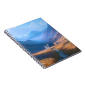 Eenzaamheid op de heuvel, huis in de bergen notitieboek (Rechterzijde)