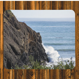 Eenzaamheid op een Seastack in Port Orford Oregon Muismat