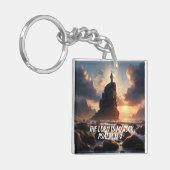 Eenzaamheid op het Zee DE HEER IS MIJN ROTS Sleutelhanger (Voorkant Links)