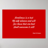 Eenzaamheid Poster (Voorkant)