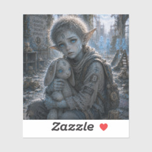 Eenzaamheid / Speelgoedverzamelaar / Verlaten Kind Sticker