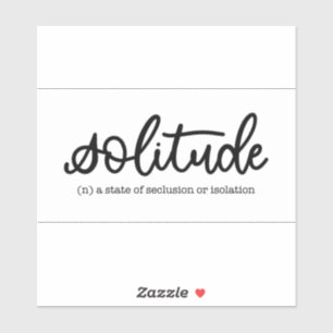 Eenzaamheid Sticker