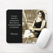 Eenzaamheid - Thoreau citaat - muismat (Met muis)