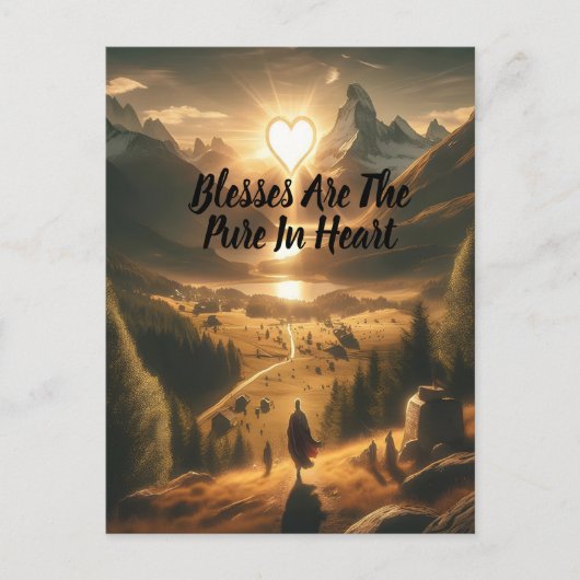 Eenzaamheid tussen de bergen briefkaart (Voorkant)