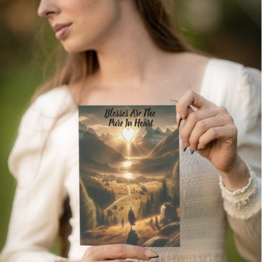 Eenzaamheid tussen de bergen briefkaart