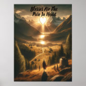 Eenzaamheid tussen de bergen poster (Voorkant)