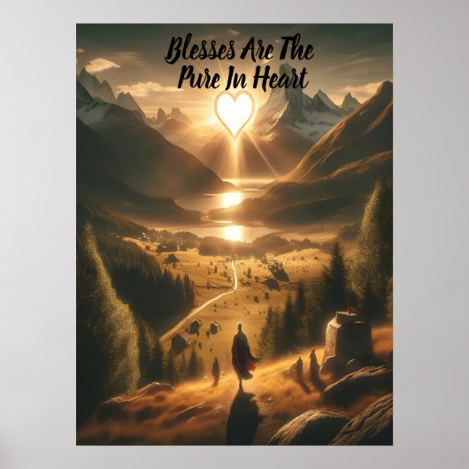 Eenzaamheid tussen de bergen poster (Voorkant)