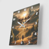 Eenzaamheid tussen de bergen vierkante klok (Hoek)