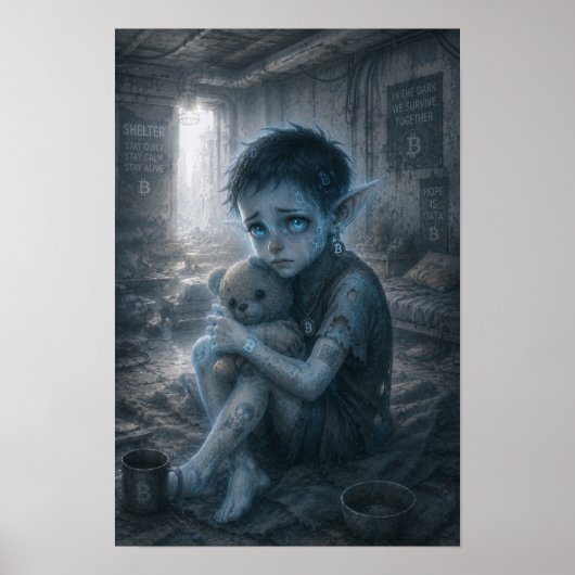 Eenzaamheid / Wees / Poster van een schuilkelder (Voorkant)