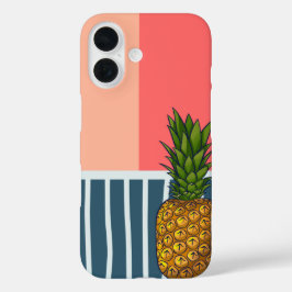 Eenzame ananas levendig iPhone 16 hoesje