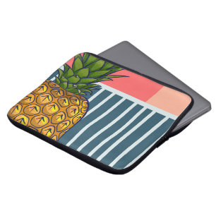 'Eenzame ananas'   Levendige pop-art Laptop Sleeve