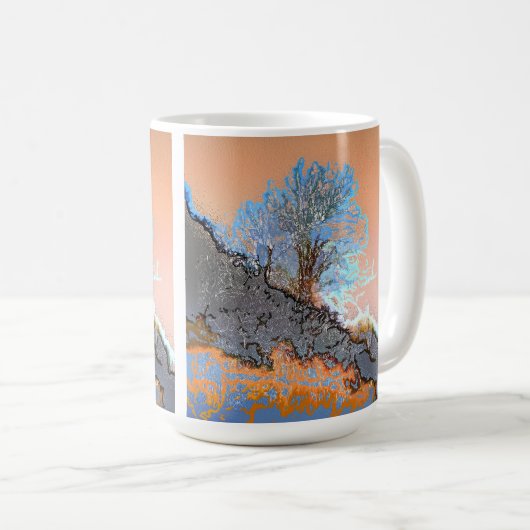 EENZAME BERGBOOMEN KOFFIEMOK (Voorkant rechts)