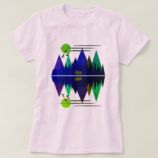 Eenzame Bizon #2 T-shirt (Design voorkant)