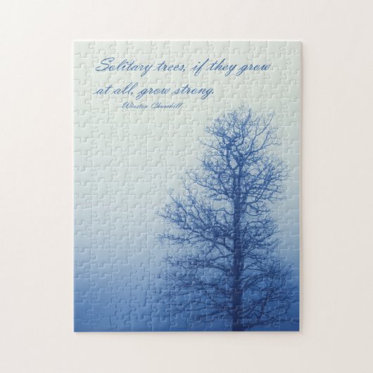Eenzame bomen groeien sterk - 11x14 - 252 pcs legpuzzel (Verticaal)