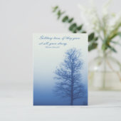 Eenzame bomen groeien sterk - Briefkaart (Staand voorkant)