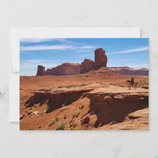 Eenzame Cowboy Feestdagenkaart (Voorkant)