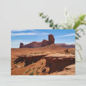 Eenzame Cowboy Feestdagenkaart (Staand voorkant)