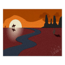 eenzame cowboy-poster