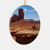 Eenzame Cowboy Versiering Keramisch Ornament (Rechts)