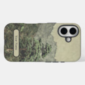 Eenzame dennen Waterverf Landscape Case-Mate iPhone Case (Achterkant (horizontaal))