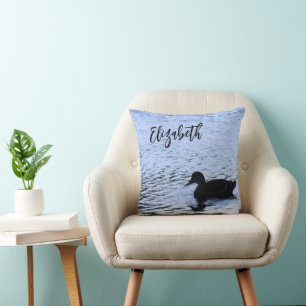Eenzame eend natuurmeer water rimpelingen fotograf kussen