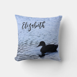 Eenzame eend natuurmeer water rimpelingen fotograf kussen