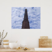 Eenzame fabrieksschoorsteen poster (Keuken)