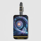 Eenzame fietstochten bagagelabel (Voorkant (verticaal))