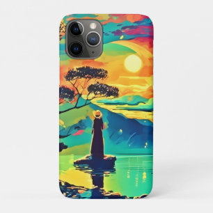 Eenzame figuur bij zonsondergang Case-Mate iPhone case