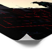 Eenzame figuur poster (Hoek)