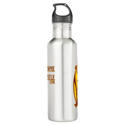 Eenzame fluitfles waterfles  (Achterkant)