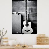 Eenzame gitaar poster (Keuken)