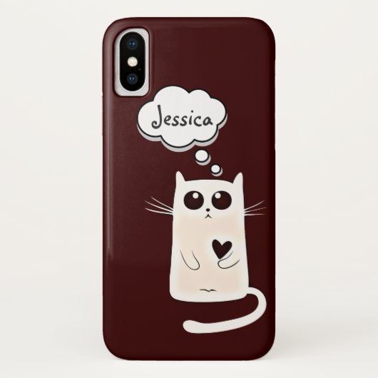Eenzame Harten Kat Case-Mate iPhone Case (Achterkant)