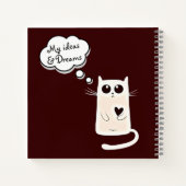 Eenzame Harten Katten Schattig Notitieboek (Achterkant)