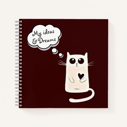 Eenzame Harten Katten Schattig Notitieboek (Voorkant)