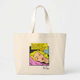 Eenzame Harten Retro Romantiek Stripverhaal Grote Tote Bag
