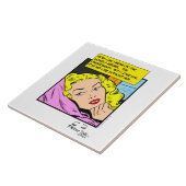 Eenzame Harten Retro Romantische Strip Tegeltje (Zijkant)