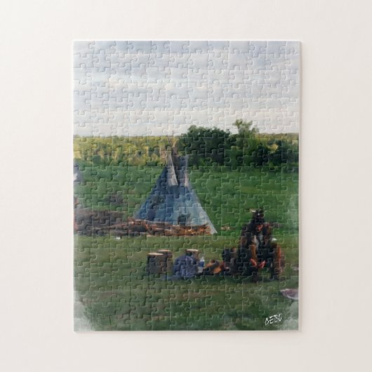 Eenzame Indiaan Legpuzzel (Verticaal)