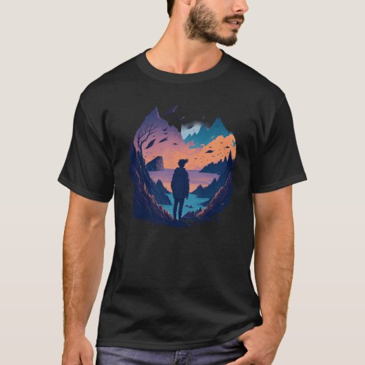 eenzame jongen t-shirt (Voorkant)